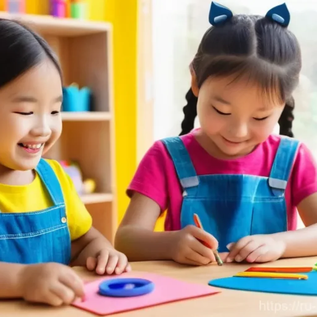 베이비버스 콘텐츠를 활용한 창의 활동 - **BabyBus Playroom Craft Session**
A vibrant and cheerful image of a diverse group of young chil...