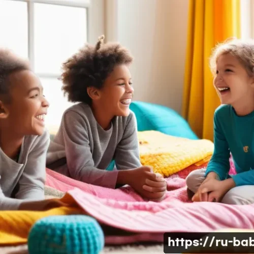 Home 27 베이비버스 콘텐츠의 사회적 영향 - **Prompt:** A heartwarming scene featuring a diverse group of children, aged 5-7, in comfortable, ev...